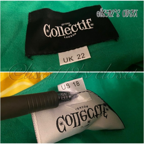 ModCloth x Collectif Jade Pineapple Pin-Up Colada Swing Dress UK 22 // US 18 2X - Picture 8 of 13